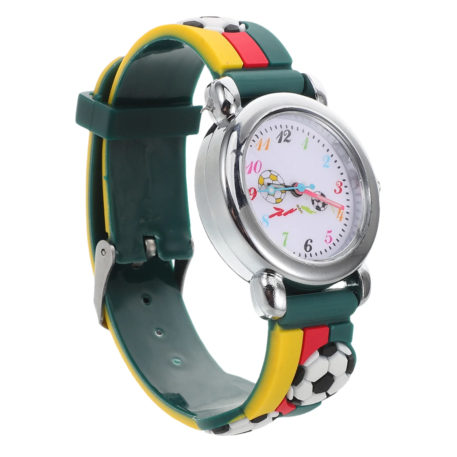 

Cartoon Soccer Watch Kids 3D Silicone Quartz Analog Wristwatch Time Teacher Learning Outdoor Activity Watch for Boys Girls
