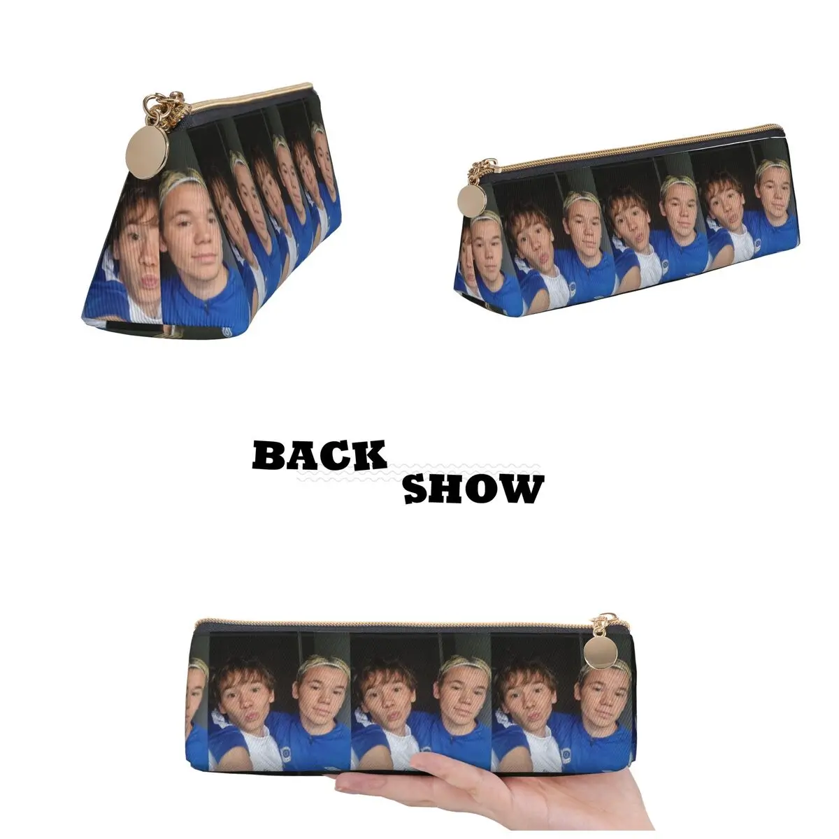 ماركوس ومارتينوس السويد النرويج يوروفيجن مقلمة مقلمة الحقيبة لوازم القرطاسية صندوق القلم حقيبة أقلام رصاص لهدايا الطلاب #2