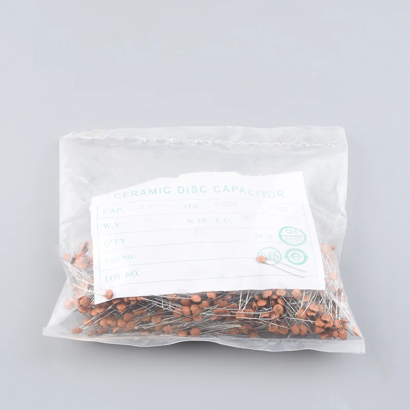 1000 шт. керамический чип-конденсатор 3.3PF 50 В магнитный чип-конденсатор керамический диэлектрический конденсатор пакет
