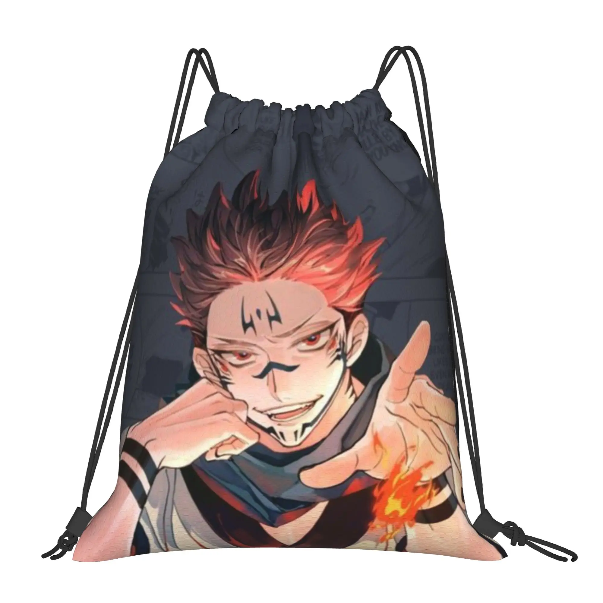 

Многофункциональный карманный рюкзак Sorcerer Squad Jujutsu Kaisen для мужчин и женщин, дорожная сумка для подростков, сумки на шнурке с принтом
