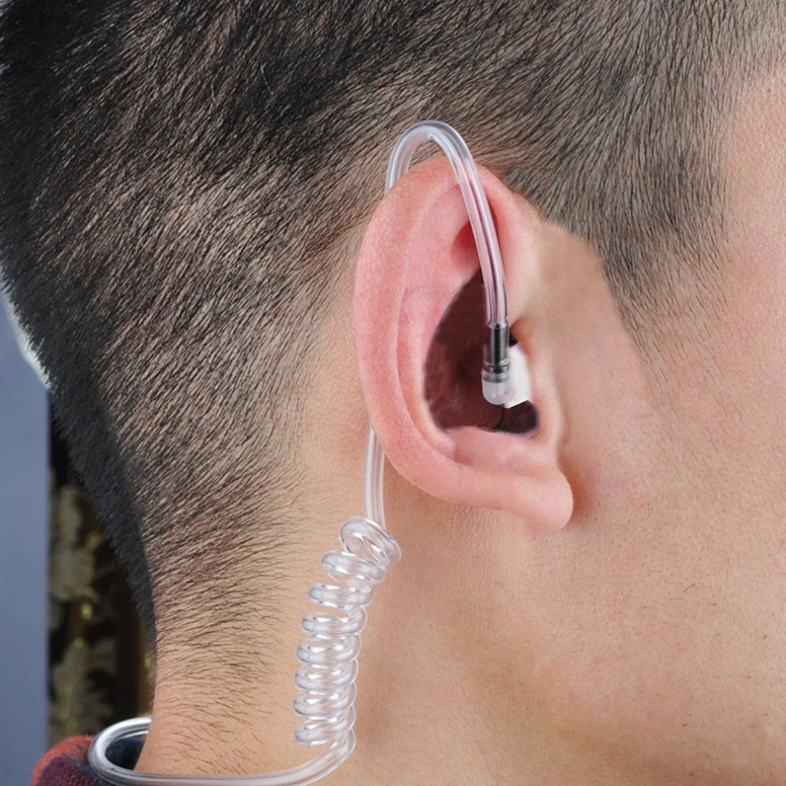 

Headphone Replacement Earplugs Soft Coil Tube Earbud Wired Mushroom For Two Acoustic Tube Earpiece Ear Insert Earbud
