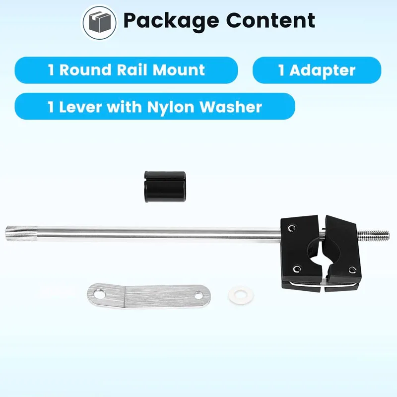 Round Rail Grill Mounting Hardware Kit for Standard 7/8