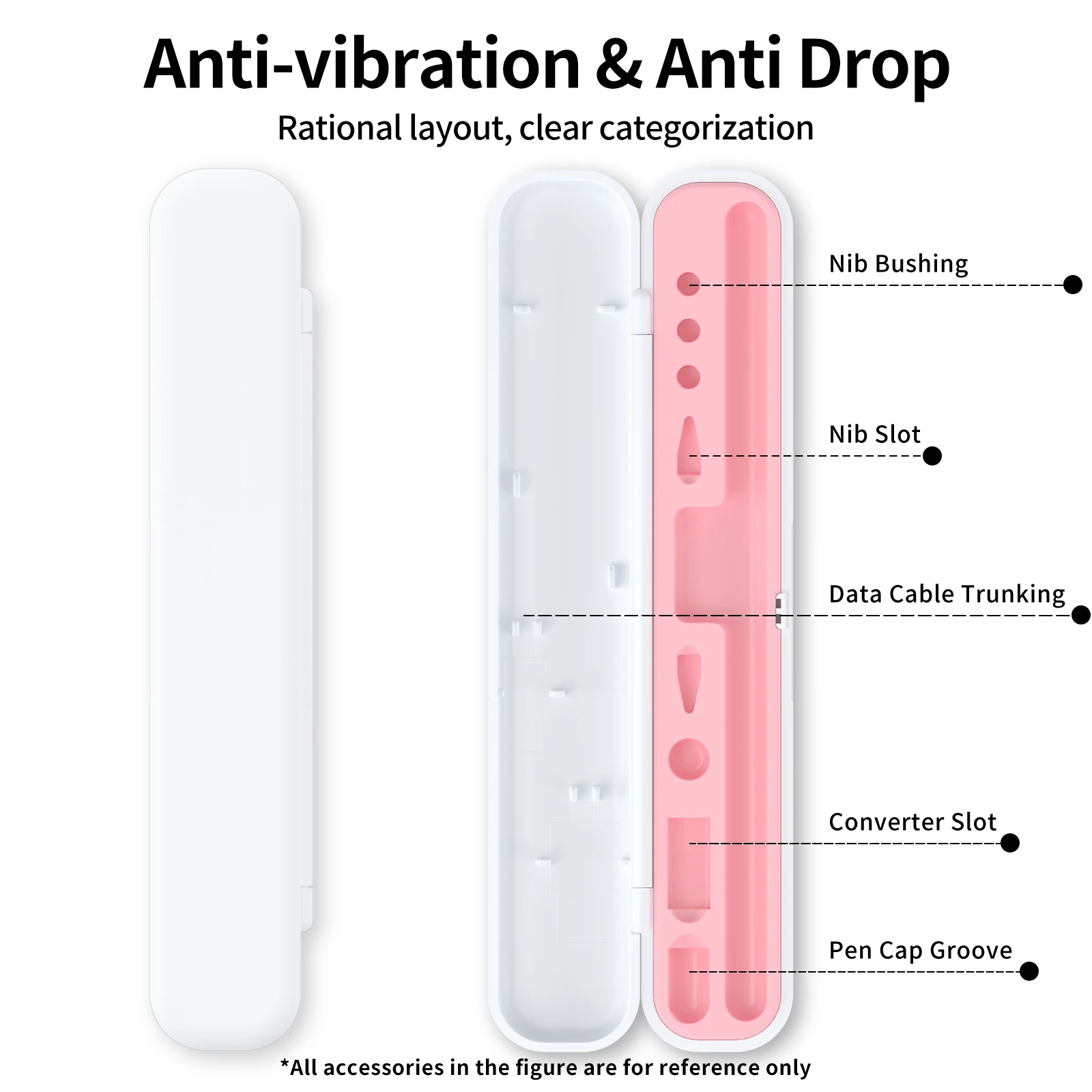 5 Colors Available iPad Pencil Case Drop Protection Case for Apple Pencil 1/2 Generation Portable Storage Case Travel Essentials