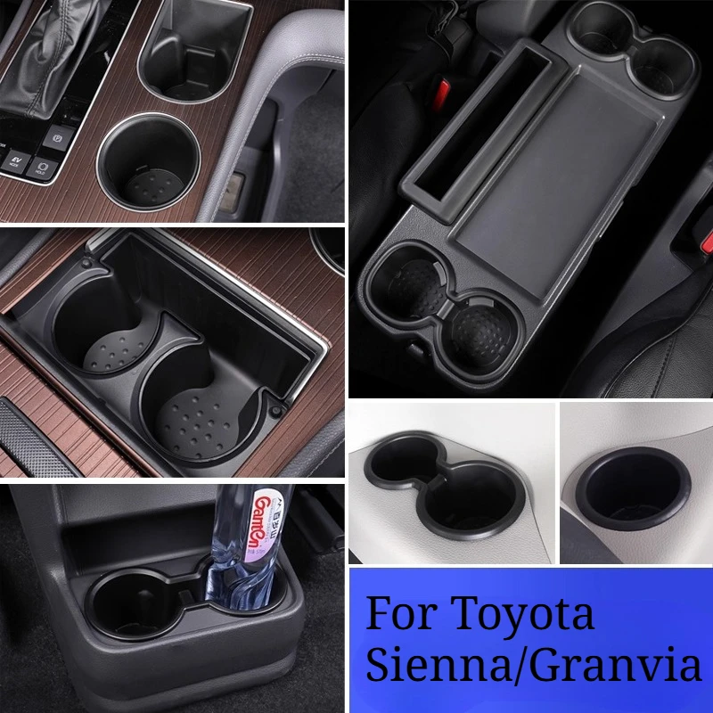 Housse de coussin en Silicone pour Toyota Sienna/Granvia, tasse d'eau, Modification Sienna, boîte de rangement pour porte Granvia, fournitures