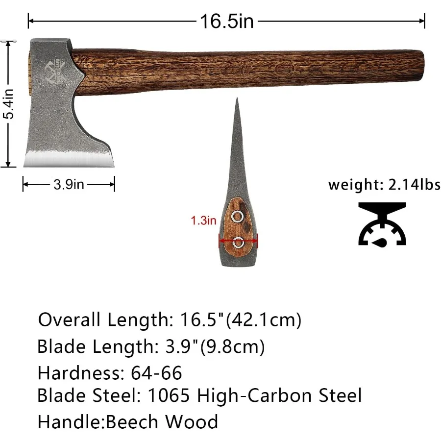 Competition Throwing Axe 2 Pack 16.5