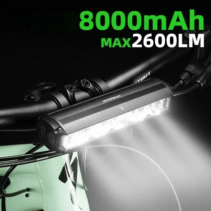 Bicycle Cycling LampFront LED Light for OFFBONDAGE Electric Scooter 2000mAh 4000mAh Waterproof Flashlight USB Charging