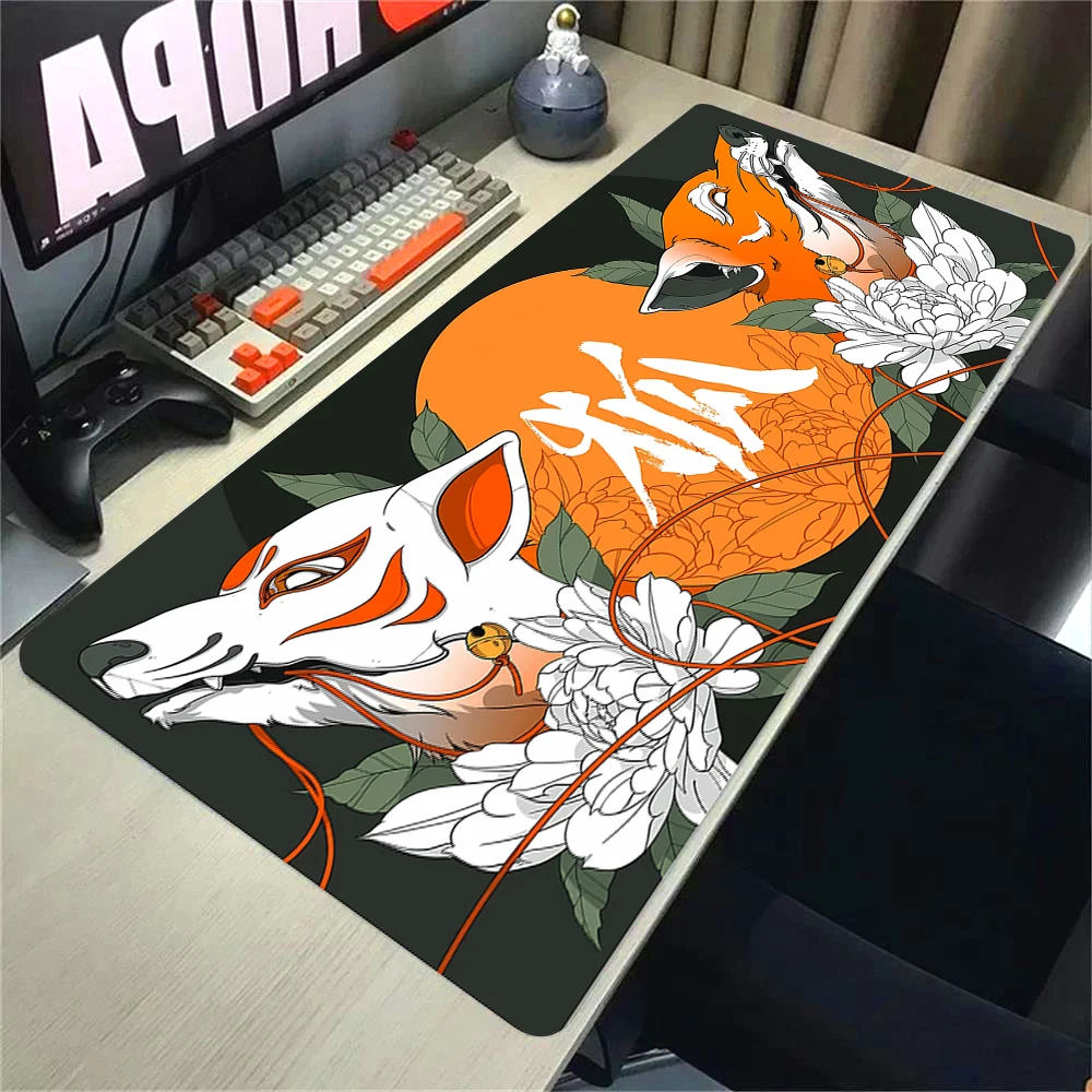 Gamer Mouse Pad Fox Large Gaming XXL Mousepad Office Long Table Accessories Mouse Mat Kawaii Desk Mats Decorate girl the bedroom