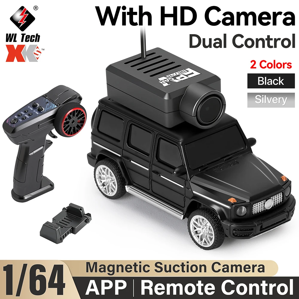 WLtoys RC Cars 1:64 Mini 6406 6406C HD Camera Car  120° Wide Angle 2.4G 720P Dual Control