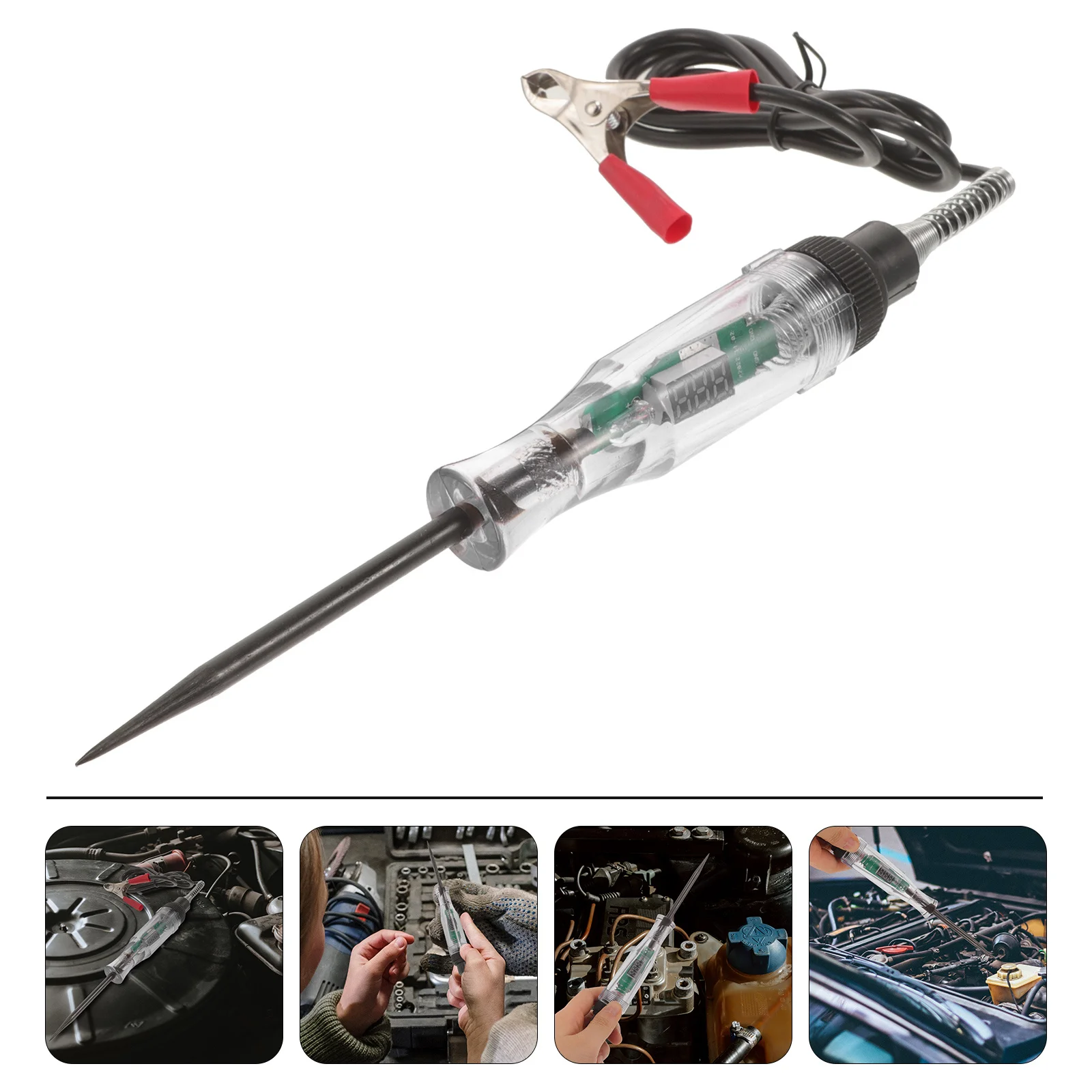 Caneta testadora de circuito de carro com display digital 5-48V Detecção de sensibilidade de tensão Ferramenta de teste elétrico automotivo