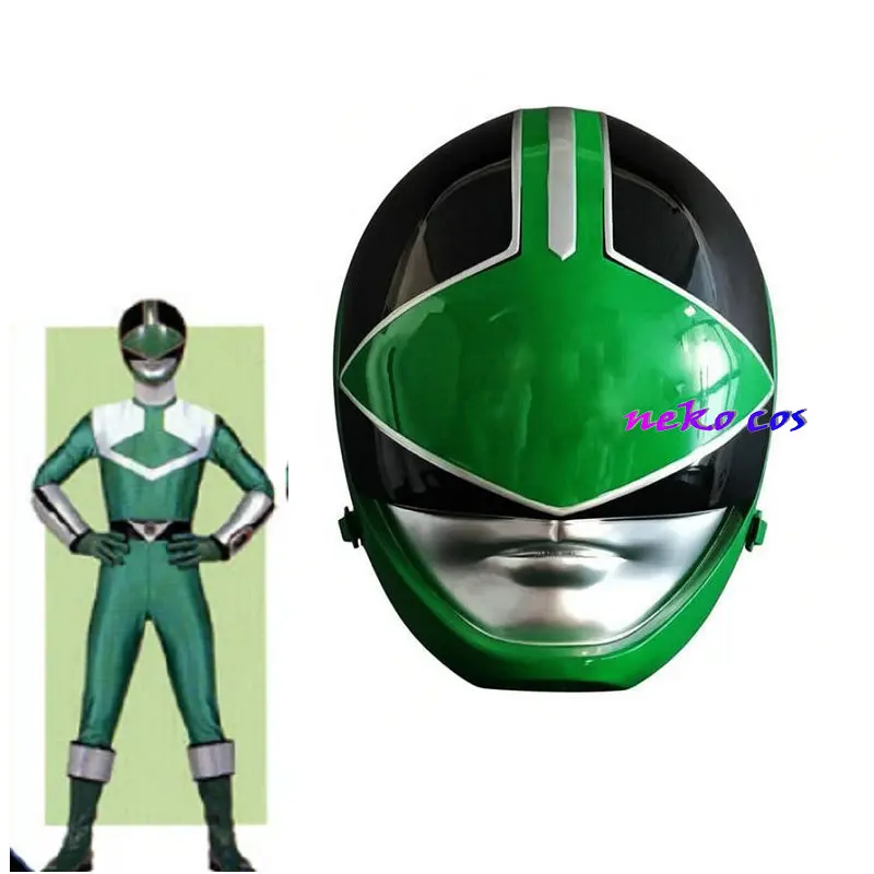 

nekocos Mirai Sentai Timeranger time green resin Mask helmet Cosplay costume