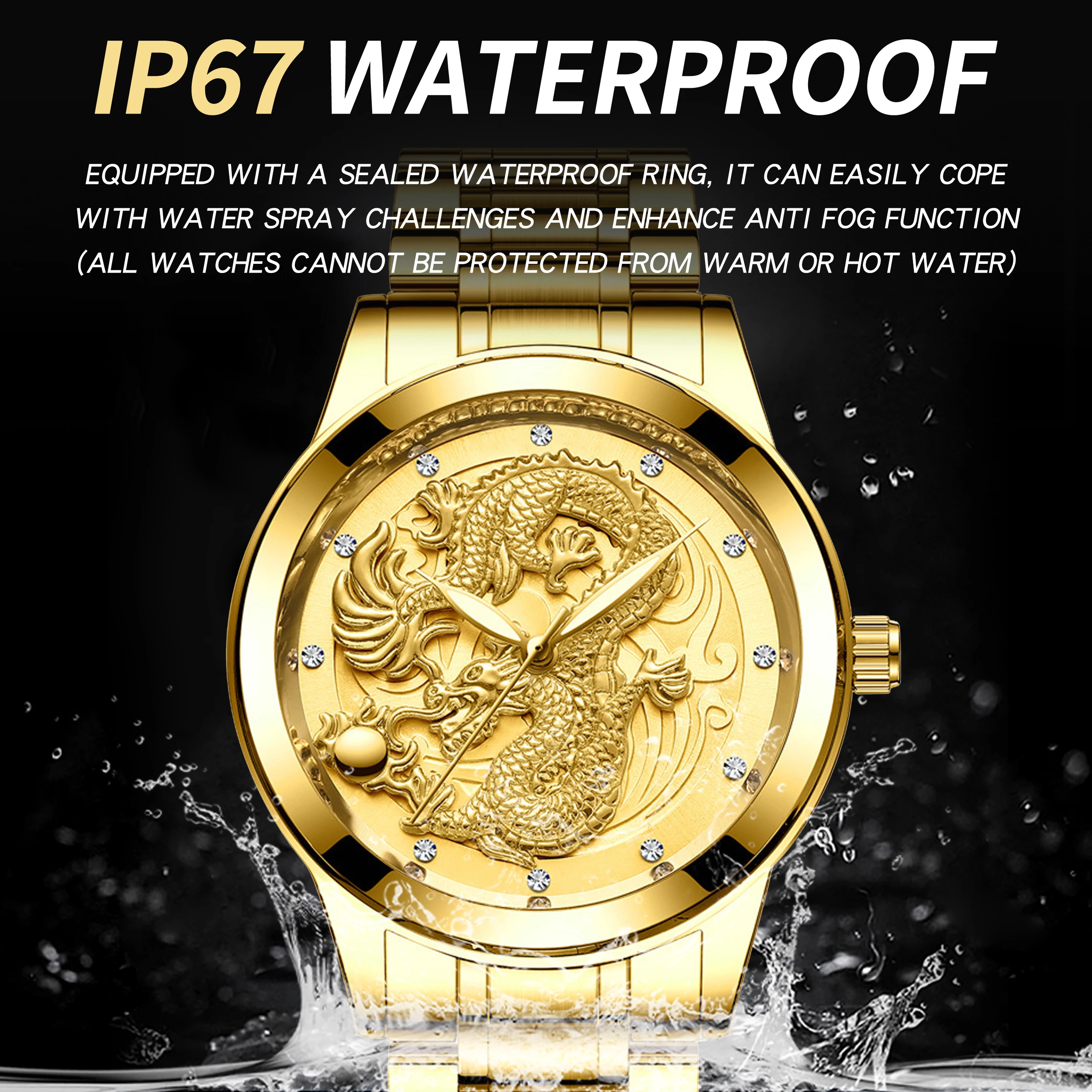 Men's BINBOND Dragon Precise Quartz Watch