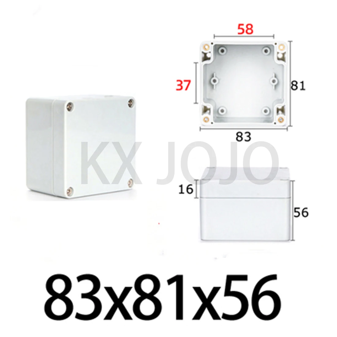Plastic Waterdichte Doos Outdoor Monitoring Power Shell Abs Terminal Aansluitdoos Lithium Batterij Shell Begraven Doos