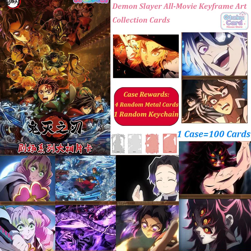 Demon Slayer Kimetsu No Yaiba Full Movie Original Art Series Cards Anime Collectible Trading Cards Rare Movie Scene Gift