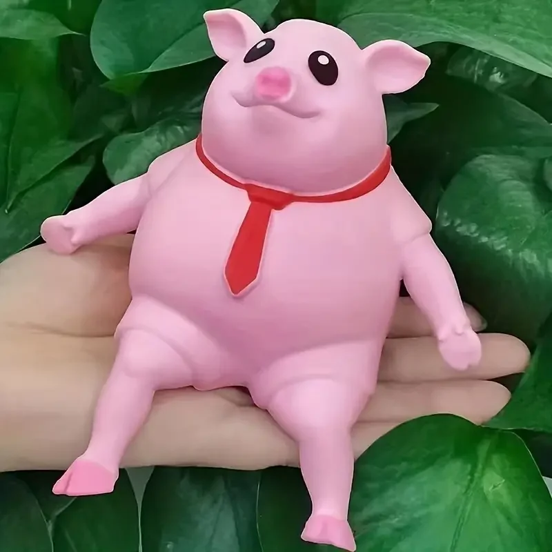 Pink Decompression Creative New Strange Toy Pig Cartoon Cute Pink La La Pig Toy Vent Pig Whole Person Pinch Music Decompression