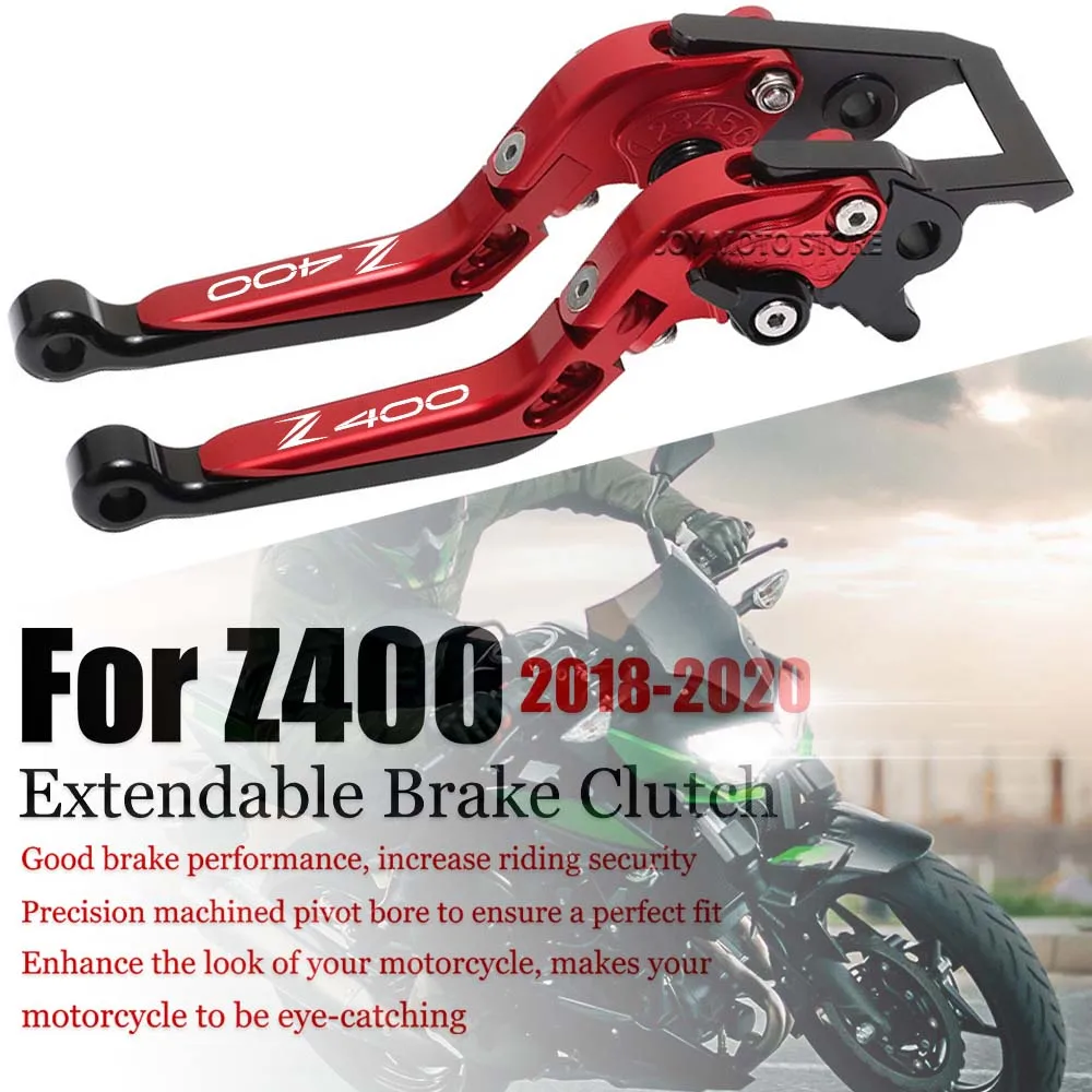 

For Z400 z400 2018-2020 Motorcycle Accessories CNC Brake Clutch Levers Adjustable Extendable Handlebar Grips