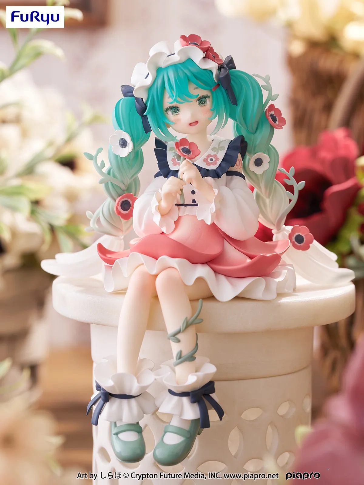 Figurine de collection originale FuRyu Hatsune, fleur de ku, jouets d'anime dégradés, modèle en PVC, figurine d'action, cadeau de beurre
