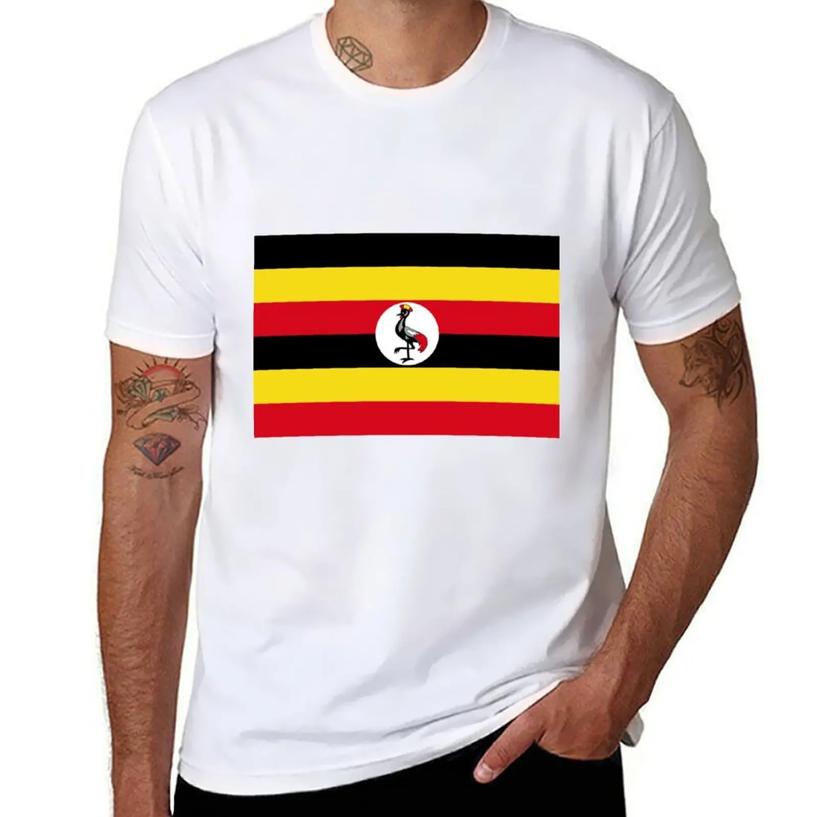 

Flag of Uganda T-Shirt man graphic t shirt mens graphic t shirts T-Shirt
