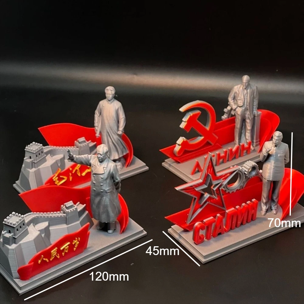 70mm Stalin Historical Figure Model CCCP 3D Printed Figurine Sculpture Miniature Decoration Craft Gift for Men and Women