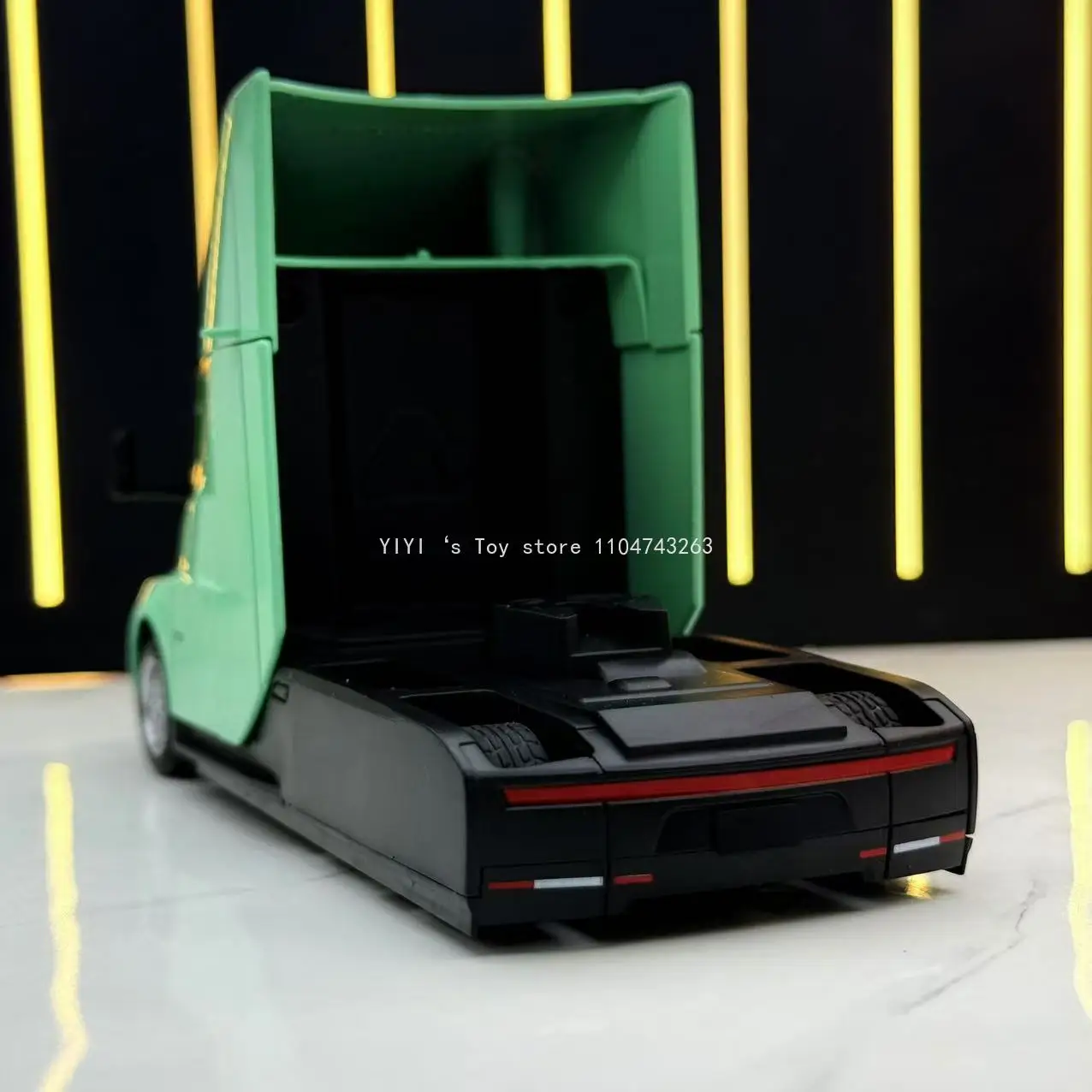 1:32 テスラセミトラックヘッド合金車ダイキャスト & おもちゃの車金属おもちゃの車のモデル音と光コレクション子供のおもちゃ 30