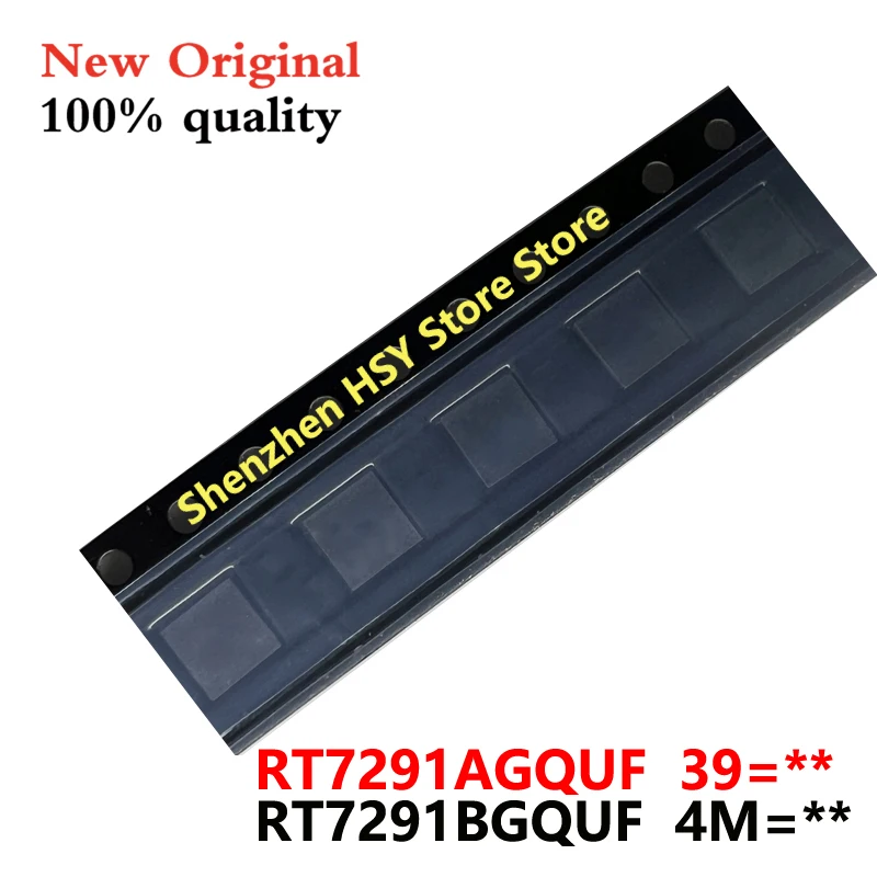 5piece 100% New RT7291AGQUF RT7291A 39=1J 39=1K 39=1C 39= RT7291BGQUF RT7291B 4M=1J 4M=3C 4M= QFN-16