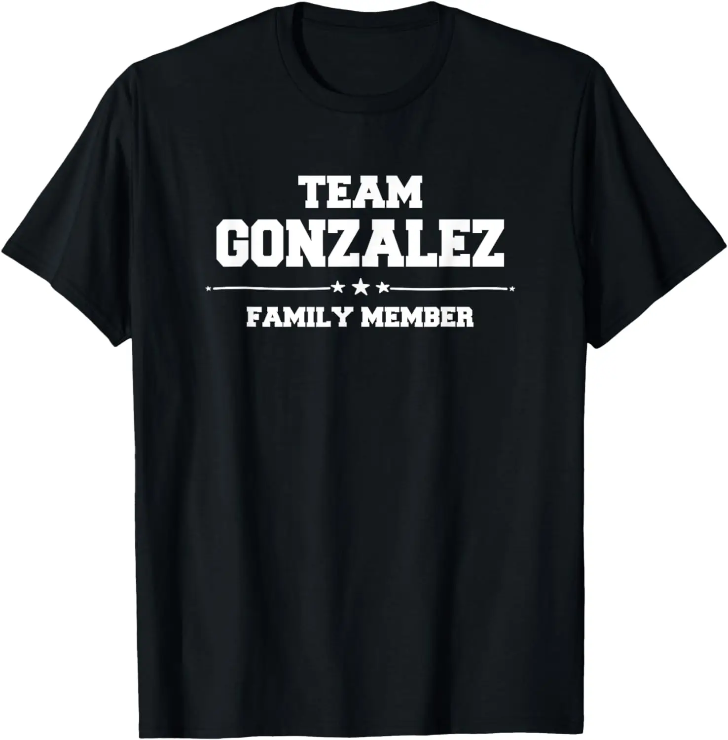 

Team GONZALEZ Family Member Personalized Lastname T-Shirt