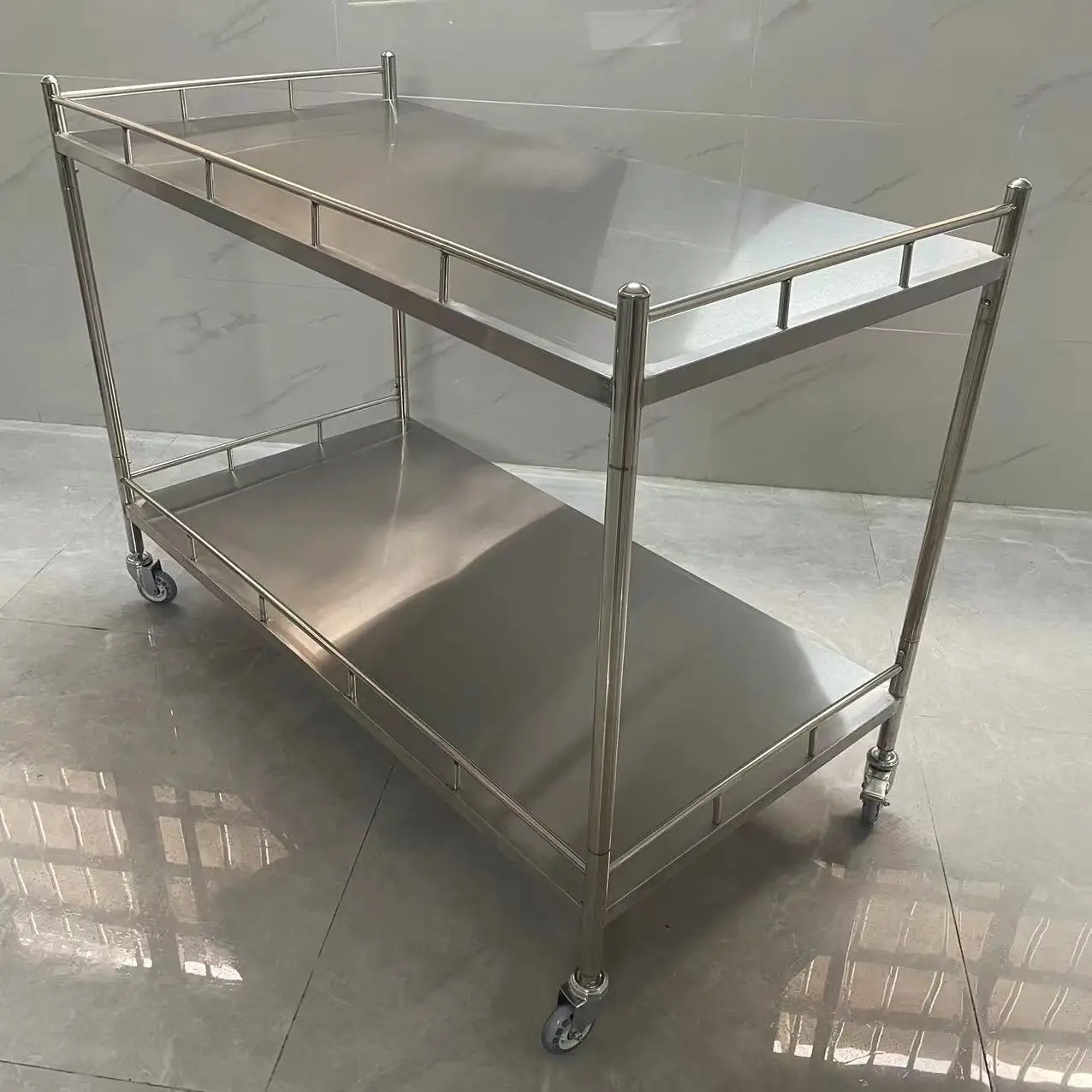 Treatment cart, medical trolley, fan-shaped instrument table, medical rectangular instrument cart, surgical cart