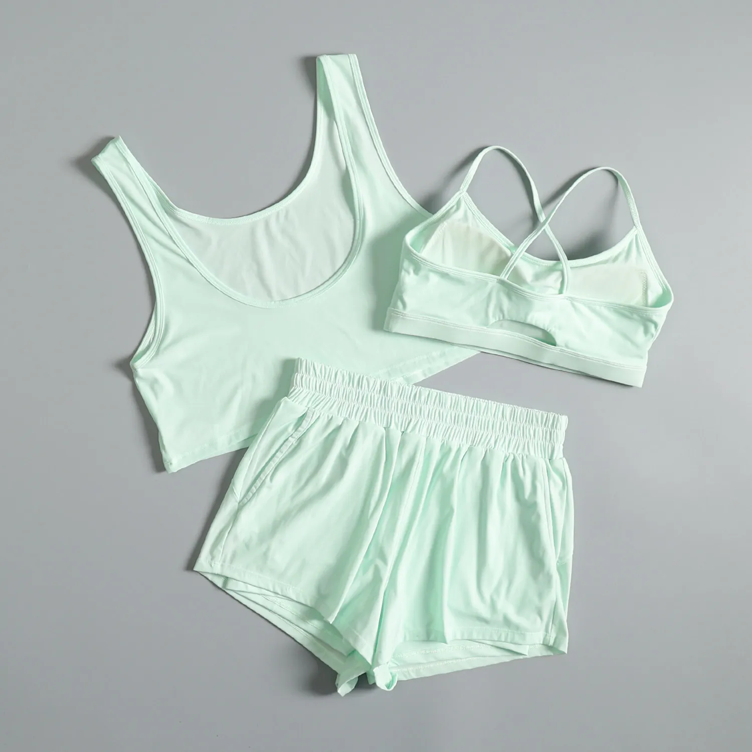 Yoga clothing suit for women summer gym training quick-drying morning running clothing beautiful slimming Pilates sports bra