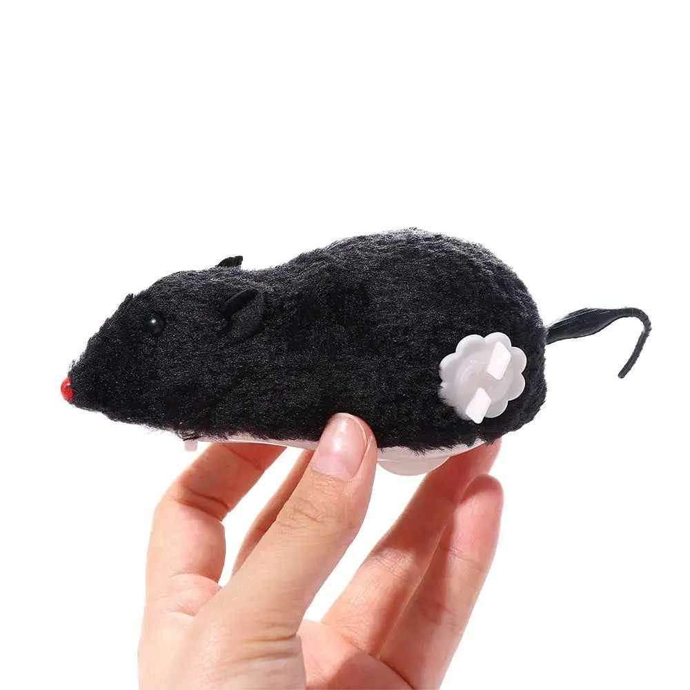 Pet Supplies Accessories Spring Simulation Rat Mechanical Motion Clockwork Toy Cat Dog Playing Toy Plush Mouse Toy Wind Up Toys