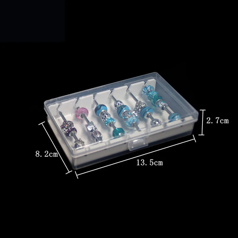 Acrylic Troll Bead Collection Panoramic Jewelry Storage Box Bracelet Beads Game Tray Round Bead Organization Box Bead Stand