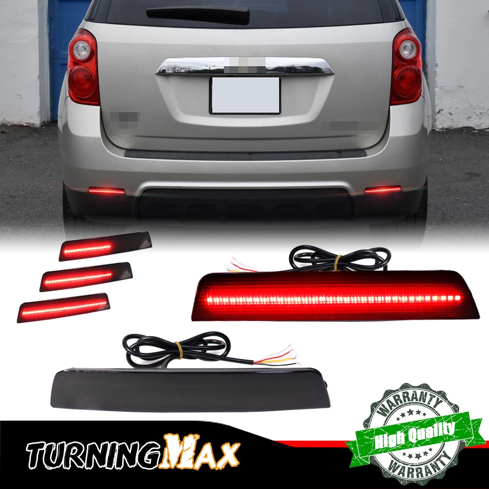 

2 шт. светодиодные отражатели заднего бампера для 2010-2017 Chevrolet Equino, предупреждение о тормозах, динамический указатель поворота, автомобильные аксессуары 12 В