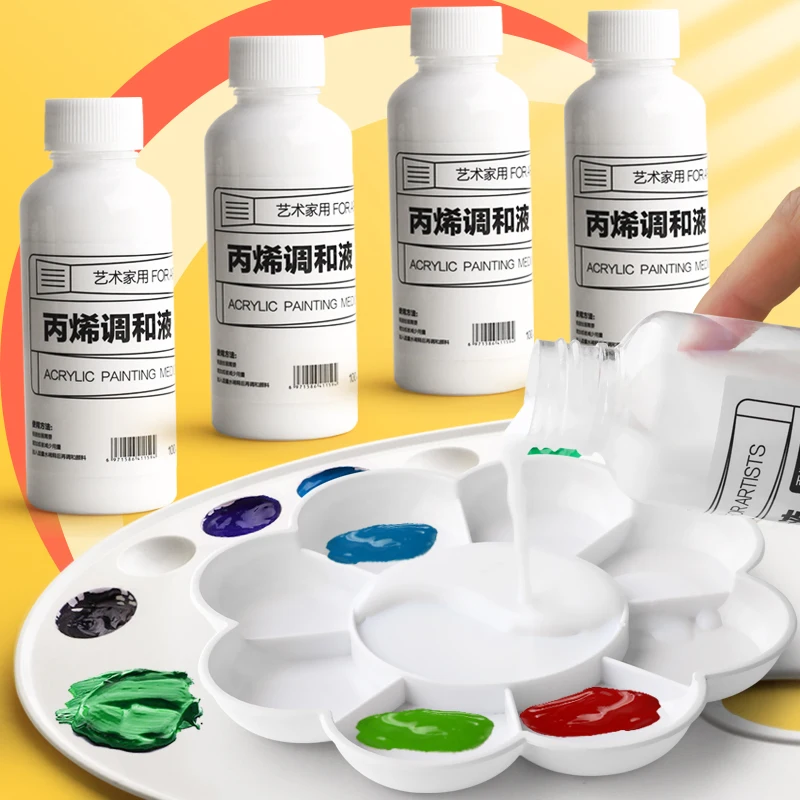 100/300ml Propylene Blending Liquid Odorless Milk Liquid Painting Lover Seasoning Media Thinner Special Art Supplies