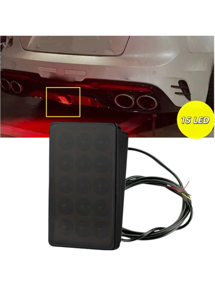 Feu stop LED pour voiture, Style F1, 15 LED, stroboscope arrière, clignotant, avertissement, feux de sécurité, feu Stop