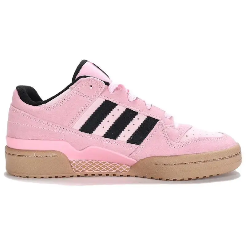 adidas originals FORUM Skateboarding Shoes Women's Low-top Pink/Black/White Sneakers shoes JH6287