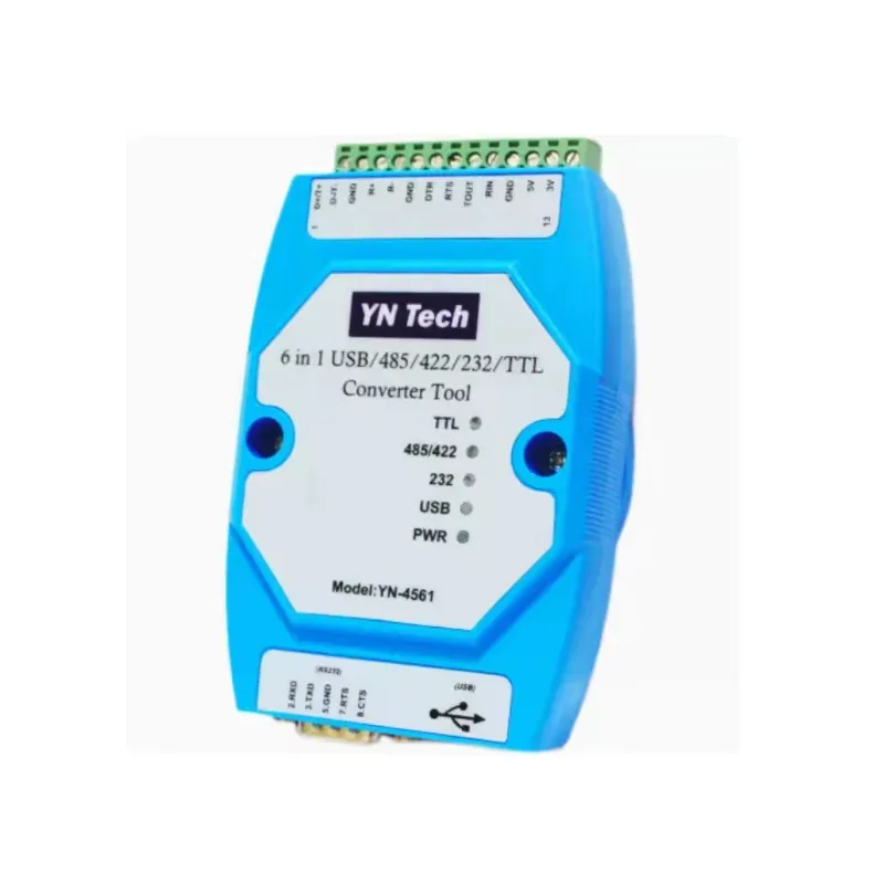 

Модуль YN4561 6-в-1: USB/485/422/232/TTL, последовательный порт для взаимного преобразования данных
