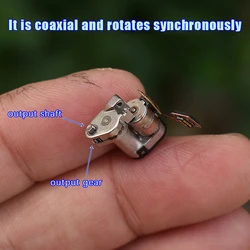 1PC 2-Phase 4-Wire 1.6mm Flat Shaft Micro Precision Stepper Motor Planetary Metal Gearbox Gear Stepping Motor