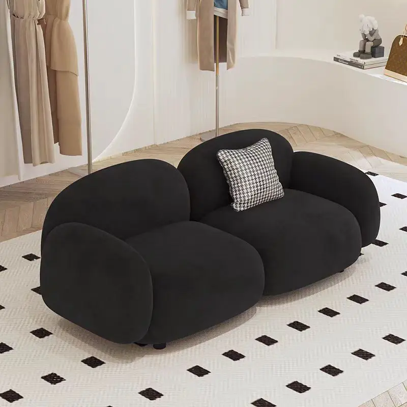 European White Living Room Sofas Yellow Minimalist Memory Foam Living Room Sofas Lounge Nordic Couch Wohnzimmer Furniture Home