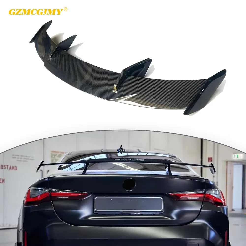 

2021 High Quality Real Dry Carbon Fiber Rear Spoiler For BMW G80 M3/G82 M4 Rear Wing