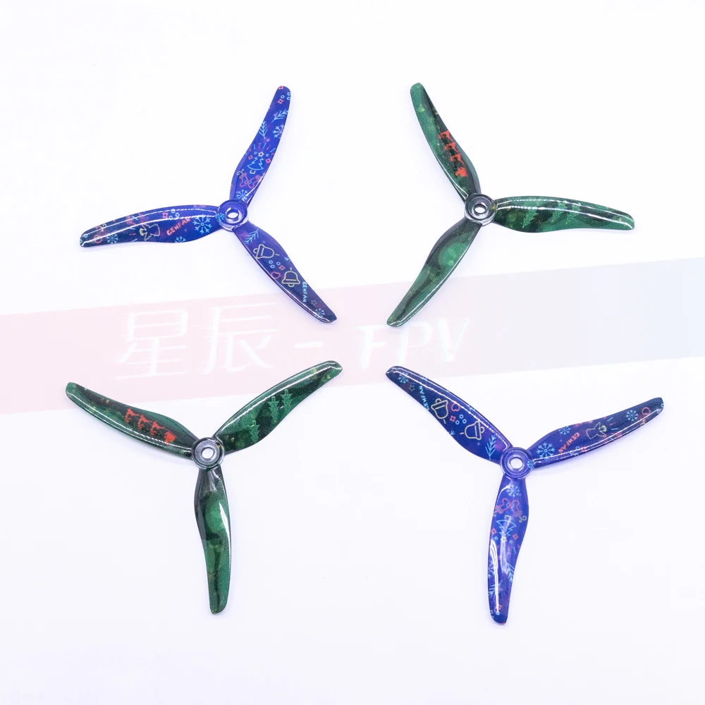 4 PCS/2 Pairs Gemfan 51433 5 Inch Propeller Durable Upgrade 3 Blade Propeller for FPV Racing RC Plane Multirotor Helicopter Part