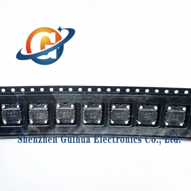 10 unidades novas e originais WURTH 744272471 indutor de modo comum tipo patch 470UH 1.6A filtro de choque