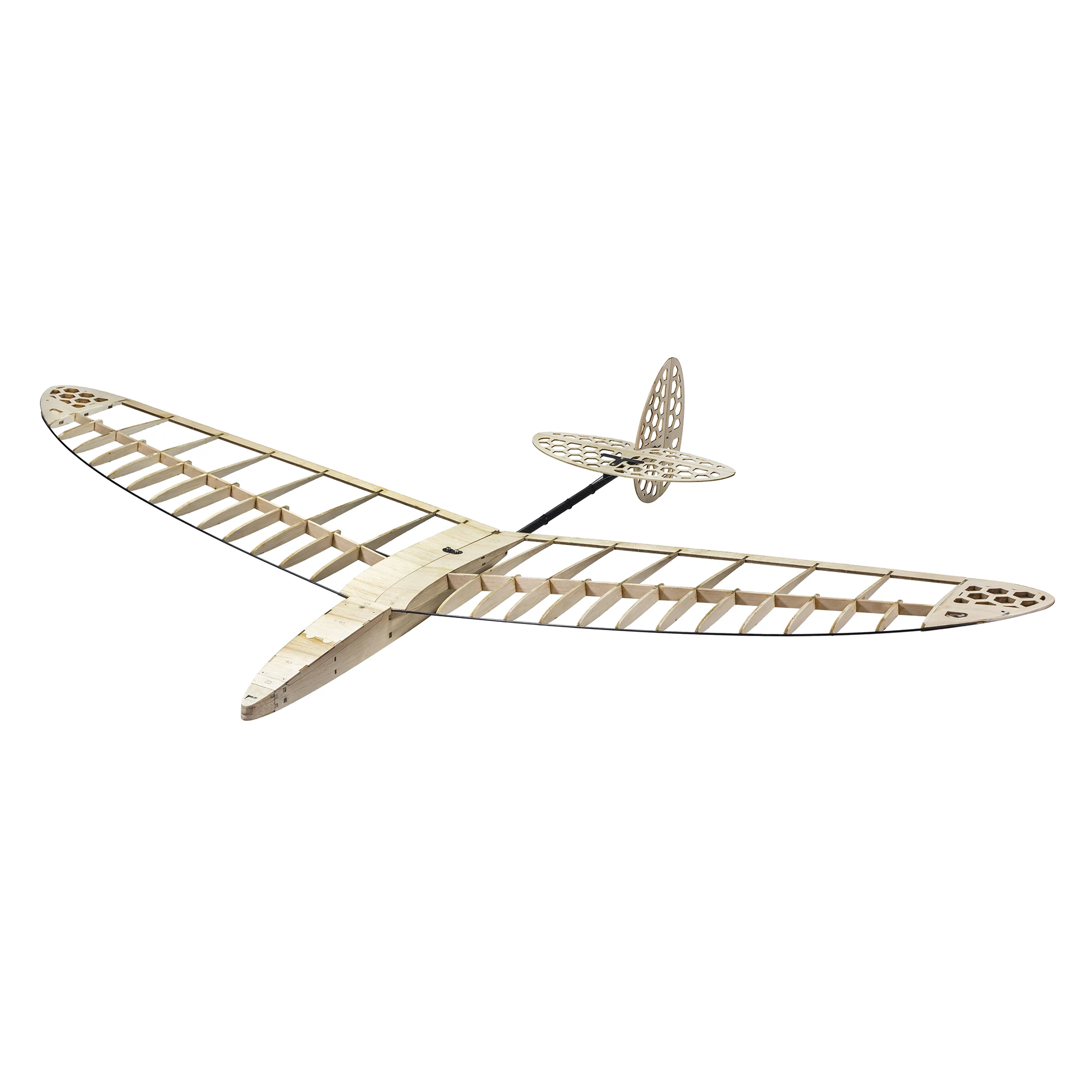 

Discus Launch Glider Balsawood DLG Kit FD12 1200mm（47‘’）Wingspan Windrunner Kit Balsa Wood Model Building Kit