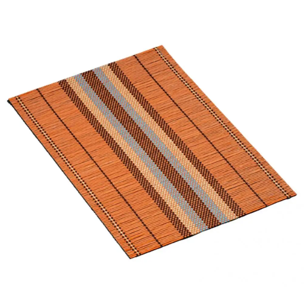 Useful Table Mat Stain-Resistant Multifunctional Bamboo Coaster Table Decoration Supply Bamboo Placemat