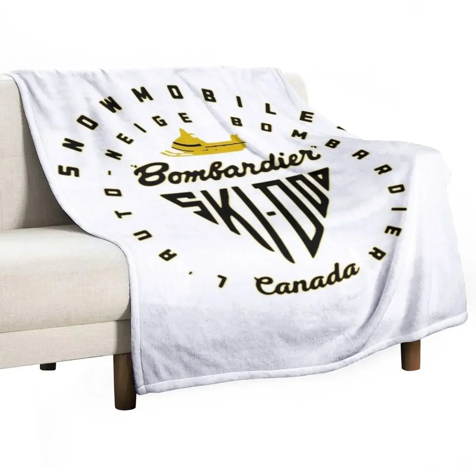Ski Doo T-ShirtSki Doo snowmobiles Canada Throw Blanket Polar Flannel Fabric Bed linens Furrys Baby Blankets