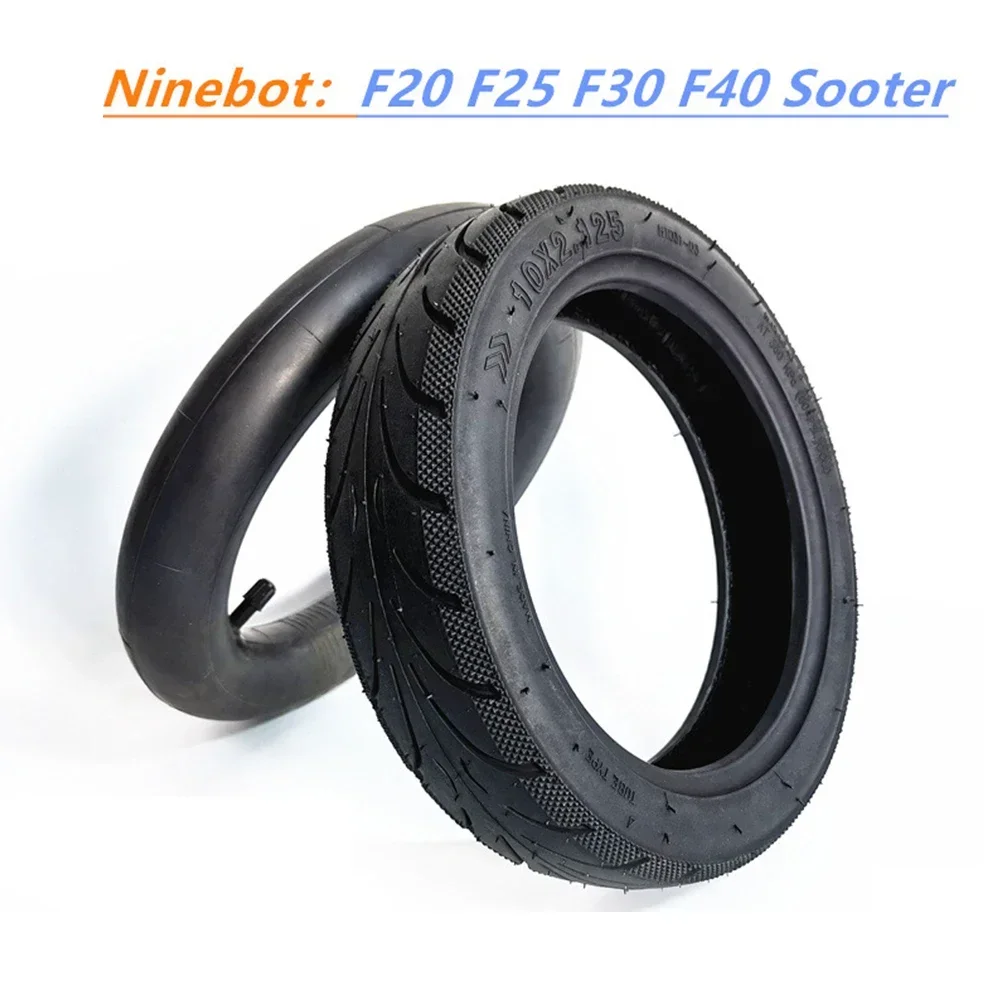 10 Inch 10x2.125 Inner Tube & Tyre For Ninebot Segway F20/F25/F30/F40 Electric Scooter Rubber Cycling Replacements Parts