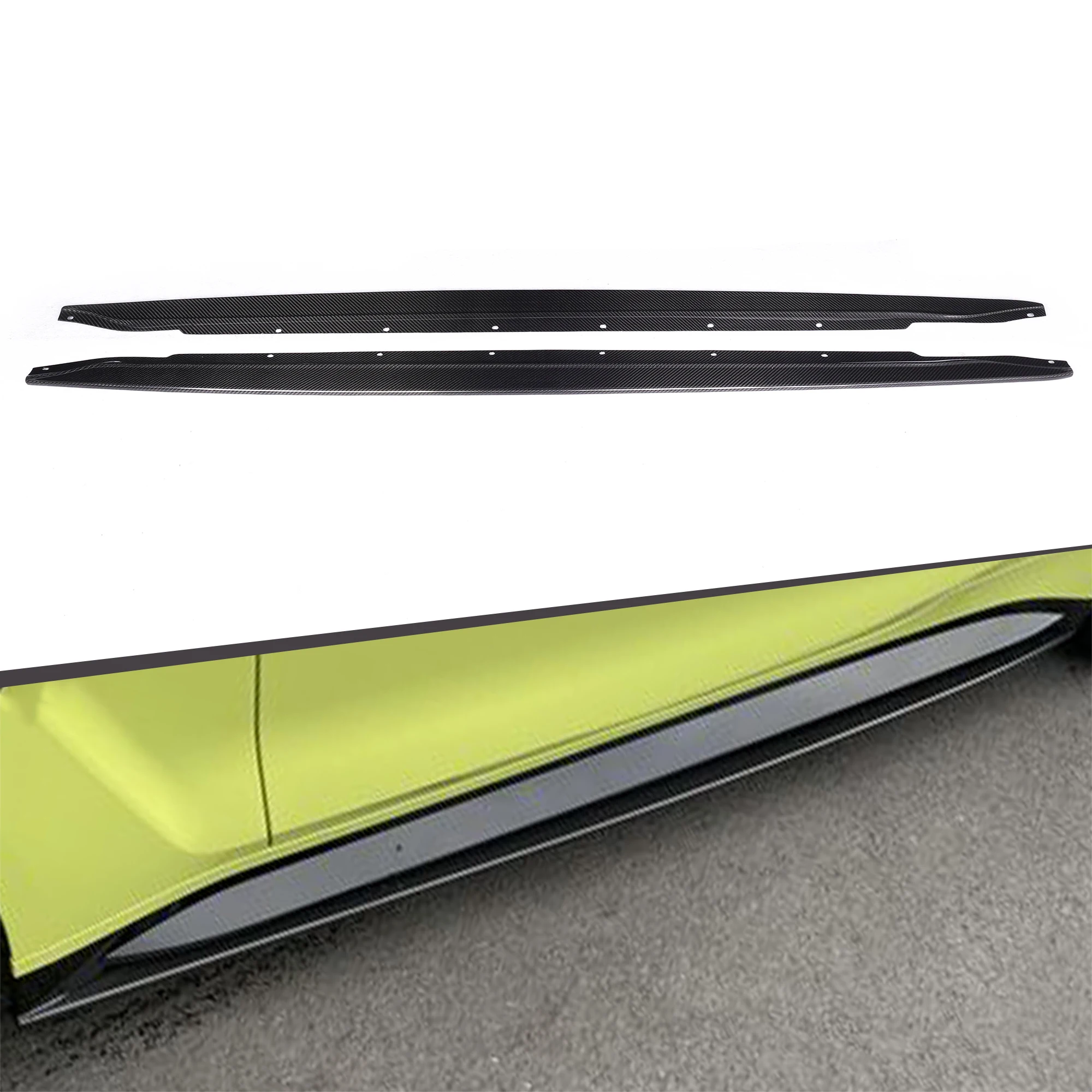 

MHC Type Auto Exterior Dry Carbon Fiber BodyKit Side Skirt for BMWS G80 M3 G82 M4