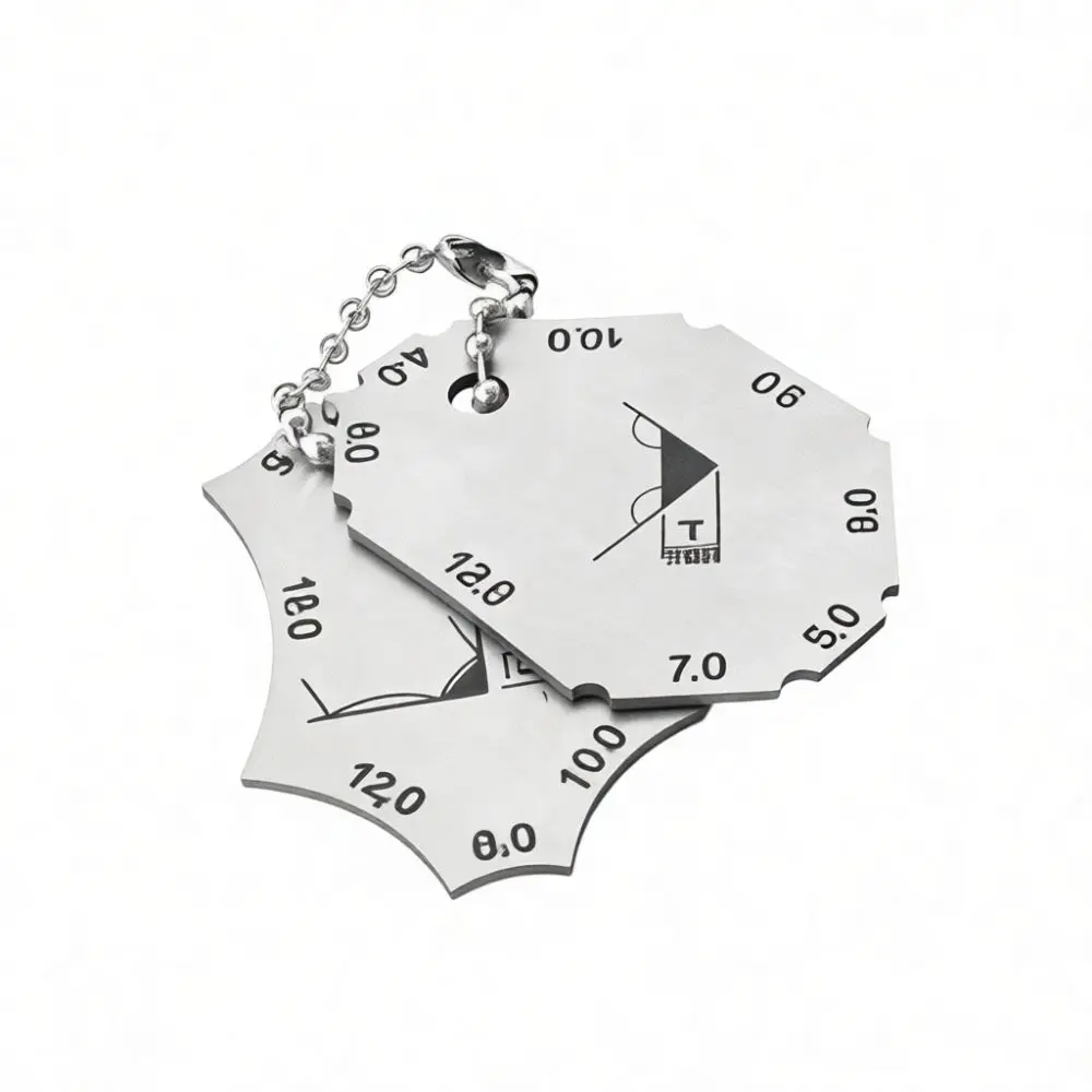 Stainless Steel Fillet Weld Gauge Angle Inspection Rule For Songjate Professional Welding Joint Measuring Equipment Tool