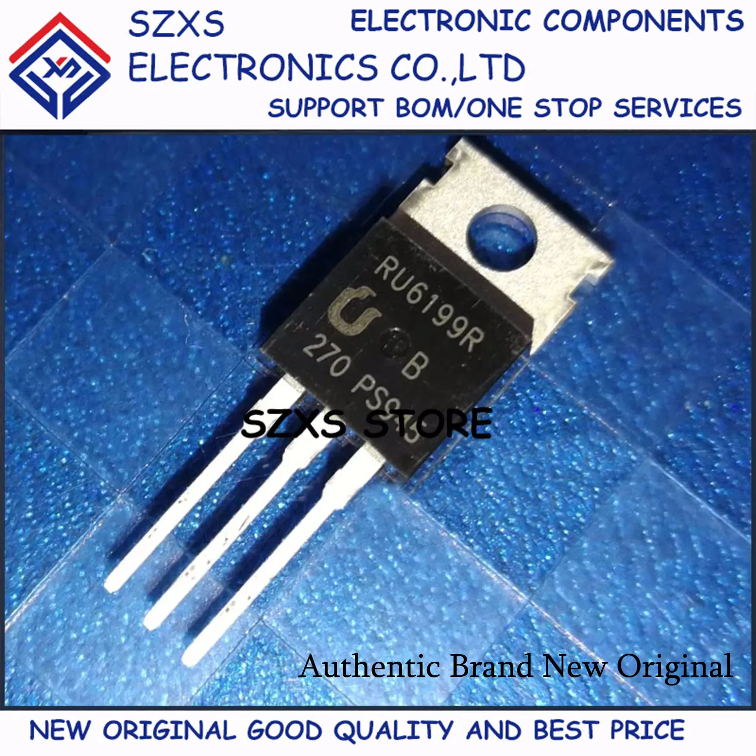 New Original 10Pcs RU6199R TO-220 60A 60V MOSFET Field Effect Transistor In Stock Electronic Components Good Quality