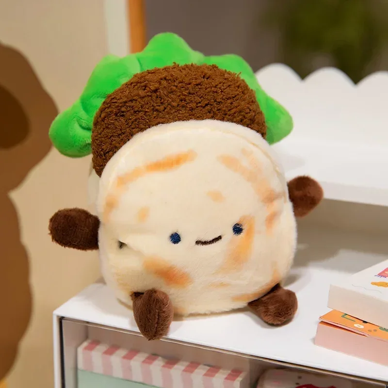 

Funny Chinese Hamburger Plush Toy Kawaii Soft Stuffed Vegetable Leaves Meat Doll Room Bag Decoration Creative Birthday Gift