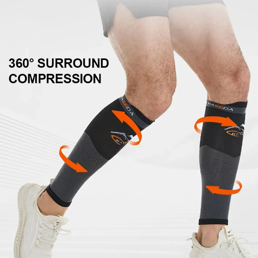 Kompressionsstrümpfe für die Wade, Kompressions-Sportsocken, lange Druckstrümpfe, Sport, Outdoor, Reiten, Stretch-Wadenschoner