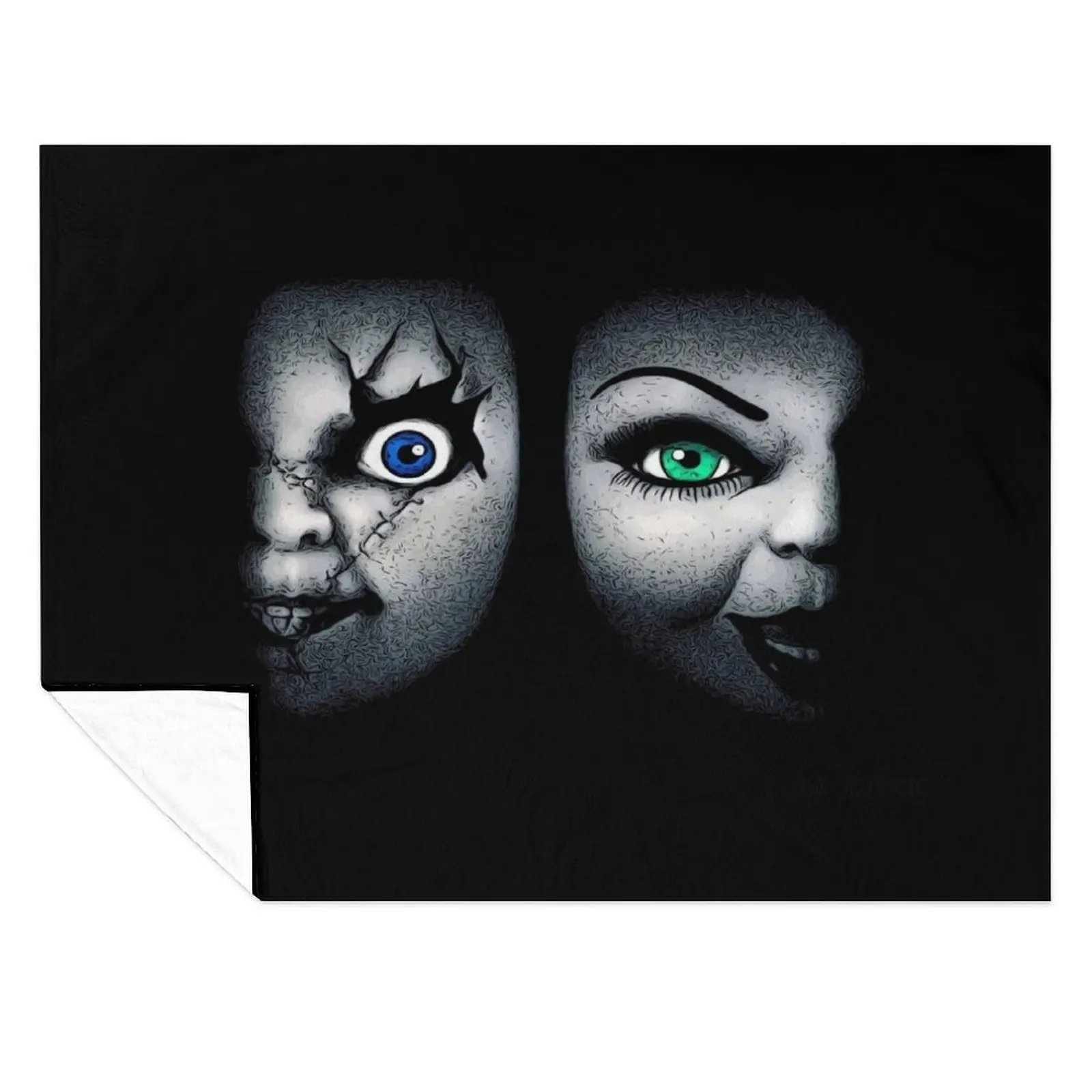 

Bride of Chucky Throw Blanket Fashion Sofas Tourist Camping Flannel Blankets