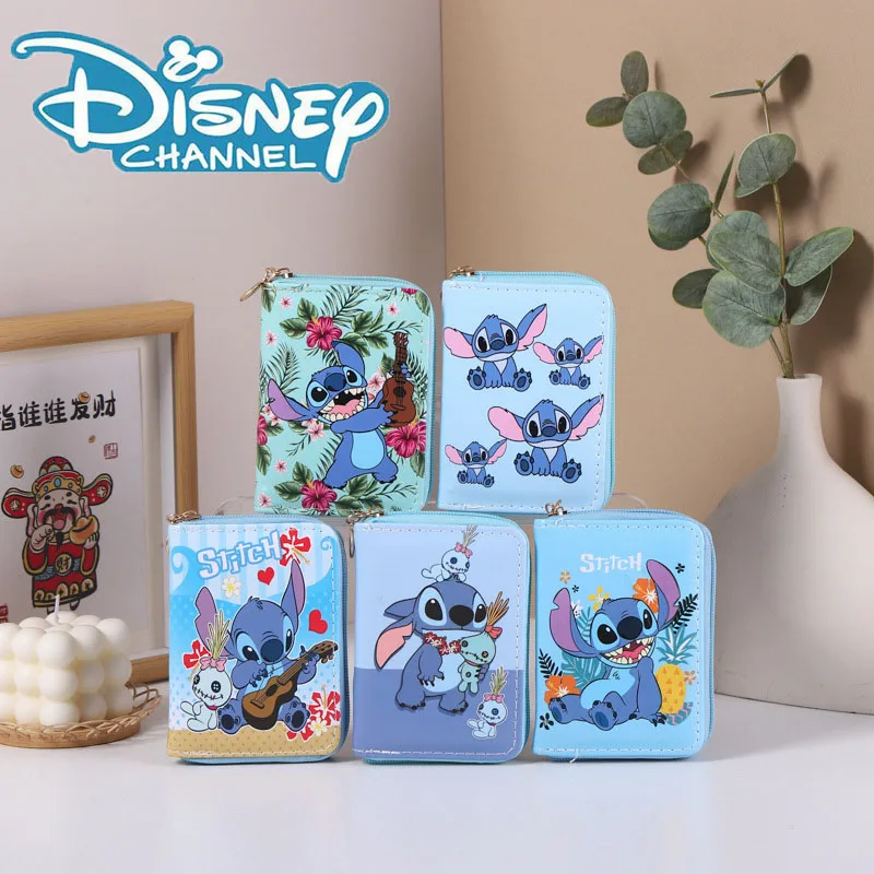 Hot Selling Lilo & Stitch Creative Wallet Cartoon Coin Wallet Cartoon Film Peripheral Card Bag Stitch Zipper Bag Spot Sale